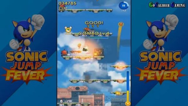 SONIC Jump Fever Android Walkthrough - Part 2 - Mechanical Zone Jungle Zone Sonic