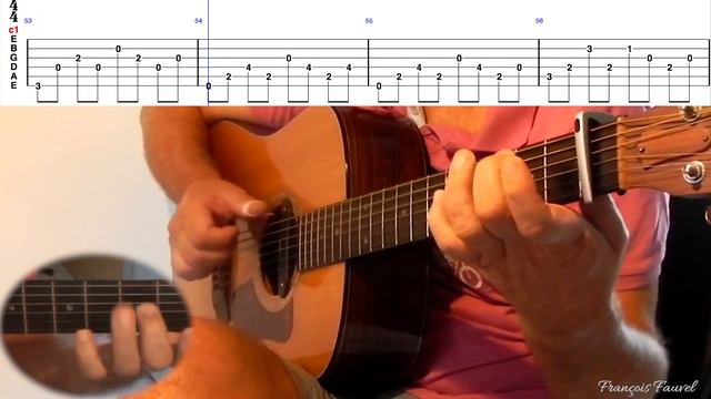 Every Breath You Take - Sting (FingerStyle Guitar - Tabs On Screen)