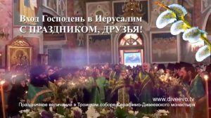 Вербное воскресенье в Дивеево