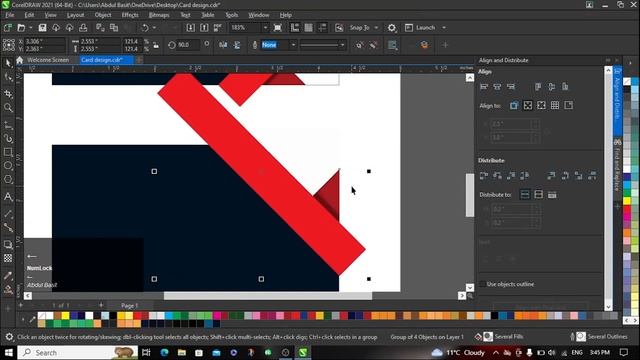 How to create Business Card in CorelDraw смотреть онлайн