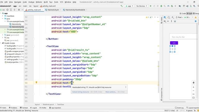 Live data with data binding in android | Android MVVM series смотреть онлайн
