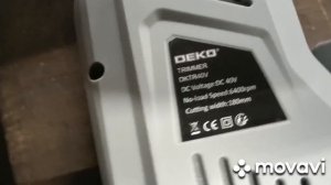 аккамуляторный тример на 40v от Deko DKTR40V| лучший тример за свою цену, очень мощьный