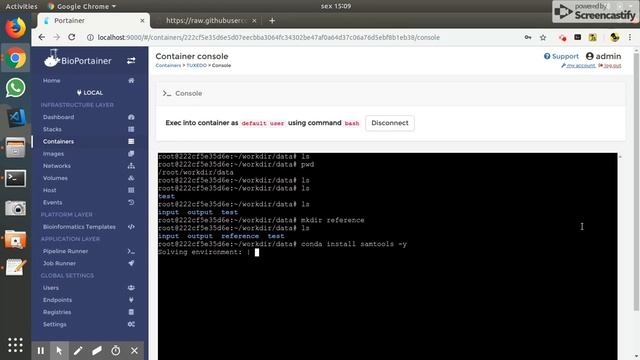 BioPortainer - Container Console Overview смотреть онлайн