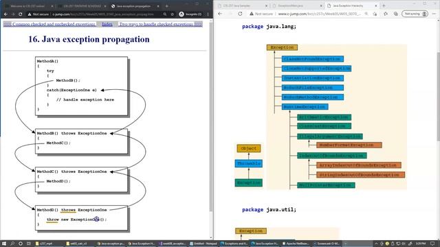 8.4 Java exception propagation смотреть онлайн