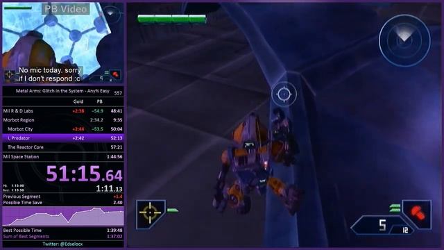 Metal Arms: Glitch in the System - Any% [Easy] Speedrun in 1:43:18 смотреть онлайн