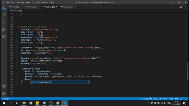 5 - Tutorial Pembuatan Aplikasi Stock Barang Berbasis Web : Update dan Delete Data dengan PHP+MySQL смотреть онлайн