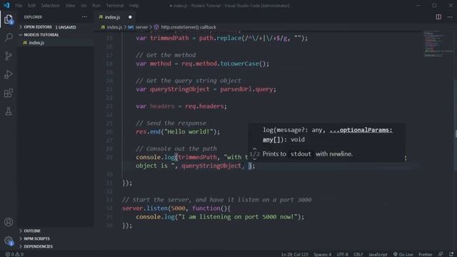 Beginner Node.js Tutorials #5 - HTTP Headers смотреть онлайн