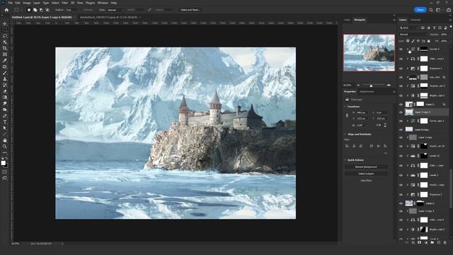 How to Create an EPIC Fantasy Castle in Photoshop смотреть онлайн
