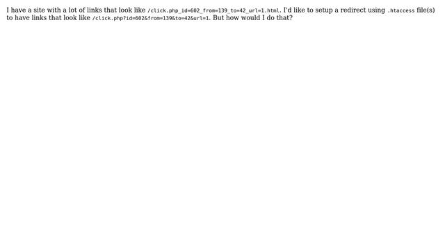 Redirect links using .htaccess file смотреть онлайн