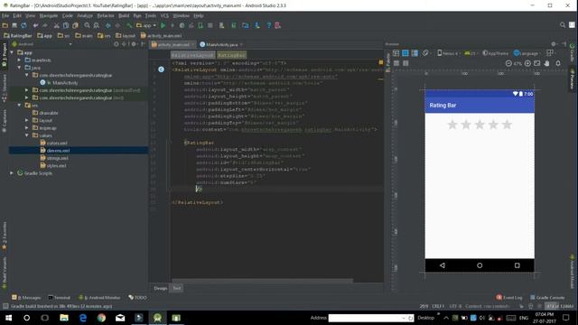 [SRI TECH] How to create a RatingBar in Android | Android Studio Development Tutorials 2018 смотреть онлайн
