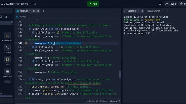 DT project, Hangman in python смотреть онлайн