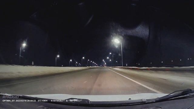 Ночная съемка Roadgid Optima GT смотреть онлайн