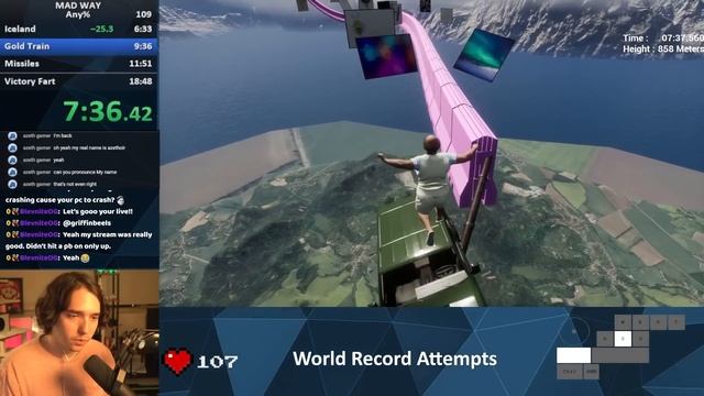 MAD WAY Speedrun World Record (14:33) (Only Up 2) смотреть онлайн