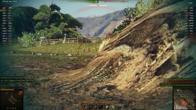 World of Tanks. Мастер на STB-1. Карта Скрытая деревня. 10К+ урона. смотреть онлайн