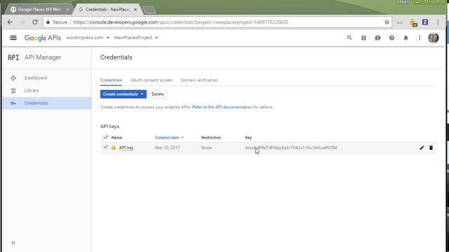 Google Places API Key смотреть онлайн