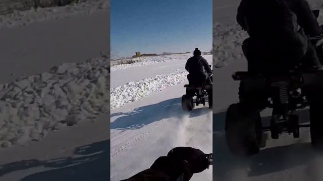 дрифт на квадрике зимой смотреть онлайн