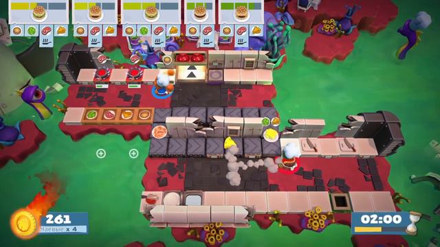 Overcooked 2 | Level 6 - 5 | 2 players | 4 stars смотреть онлайн