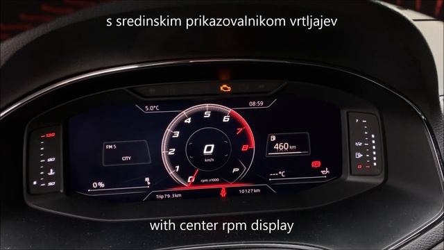 Seat Arona, MY2019 – Cupra display activation on Digital Cockpit – vključitev Cupra zaslona смотреть онлайн