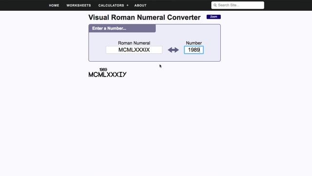 Roman Numeral Converter смотреть онлайн