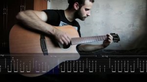Blue (Da Ba Dee) Fingerstyle Guitar Cover With Tabs