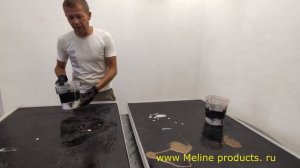Новая жизнь старого советского стола с помощью эпоксидной смолы Metally epoxy от Meline products. Ч