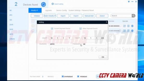 How to modify IP Addresses using the Config Tool