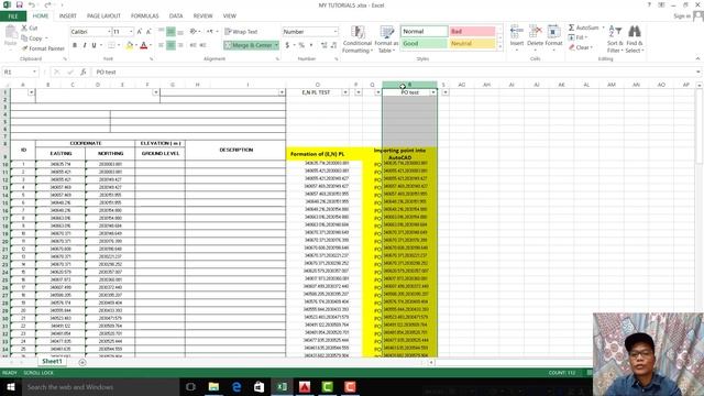 Autocad Excel @Coordinates Plotting@lsp Tutorials смотреть онлайн