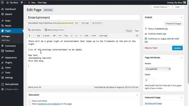 WordPress Tutorial - How to Update Text on a Page смотреть онлайн