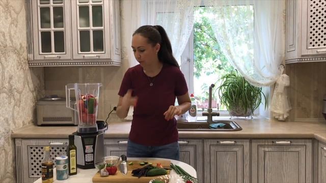 Томатный суп–пюре (гаспачо) за 2 минуты, в блендере