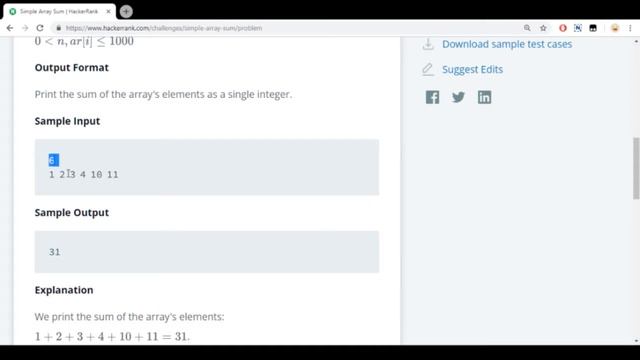 Simple Array Sum | Solving Hackerrank with Python | Ep2 смотреть онлайн