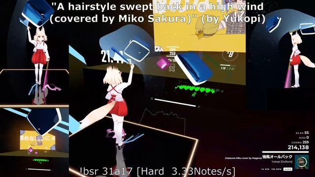 "A hairstyle swept back in a high wind (covered by Miko Sakura)" (by Yukopi) [Hard] / UPDATE 1.29.1 смотреть онлайн