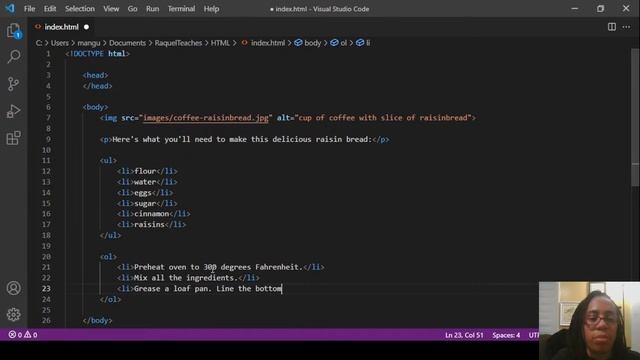 Raquel Teaches: HTML - how to create a numbered list смотреть онлайн