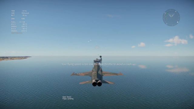 War thunder: F5-C Carrier landing смотреть онлайн