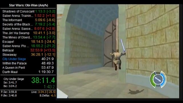 Star Wars: Obi-Wan Speedrun Any% in 1:14:18 (CURRENT WORLD RECORD) смотреть онлайн