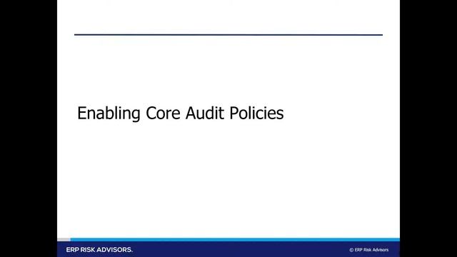ERP Risk Advisors: Enabling Audit Policies, Understanding Audit Logs, and ITGC Reports in ERP Clou смотреть онлайн
