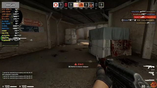 CS:GO - GTX 1050 Ti - i5 3570 - Low vs. Medium vs. High vs. Ultra - 1080p смотреть онлайн