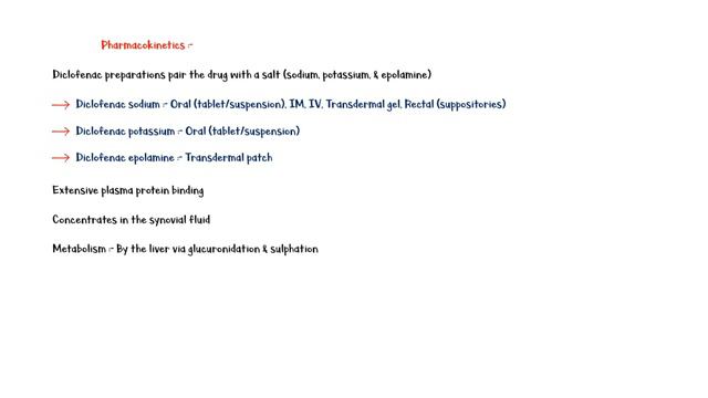 Diclofenac (Voltaren) - Uses, Mechanism Of Action, Pharmacology, Adverse Effects & Contraindication