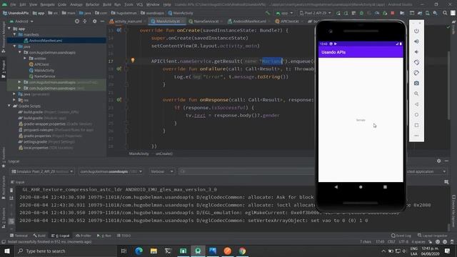 06 Uso de API, APP predicción de género por nombre y clima - Curso de Apps en Android usando Kotli смотреть онлайн