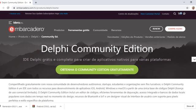 Baixar o delphi Community edition, Flame Robin, Firebird e FastReport grátis смотреть онлайн