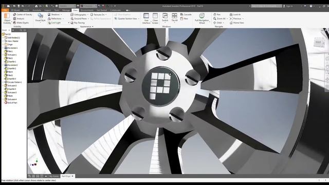 Autodesk Inventor - Car Rim Short Render смотреть онлайн
