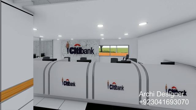 Citi Bank Interior Design / Office Interior / Software House Interior смотреть онлайн