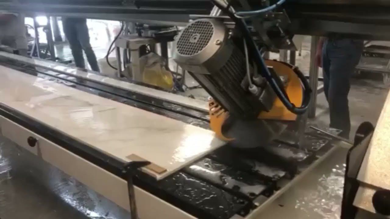 Резка плит станком AFR A, ACHILLI смотреть онлайн