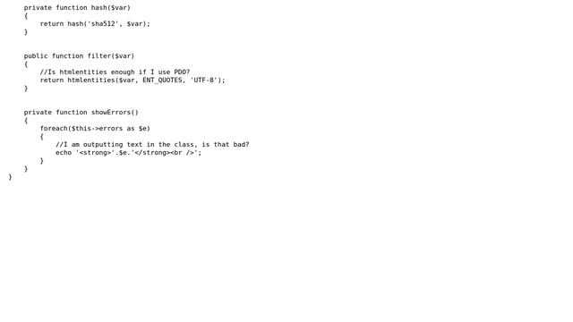 Code Review: Database, User and Validator in PHP смотреть онлайн
