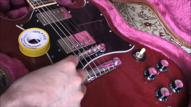 Stop Gibson bridge rattle (tune o matic) fix buzz смотреть онлайн