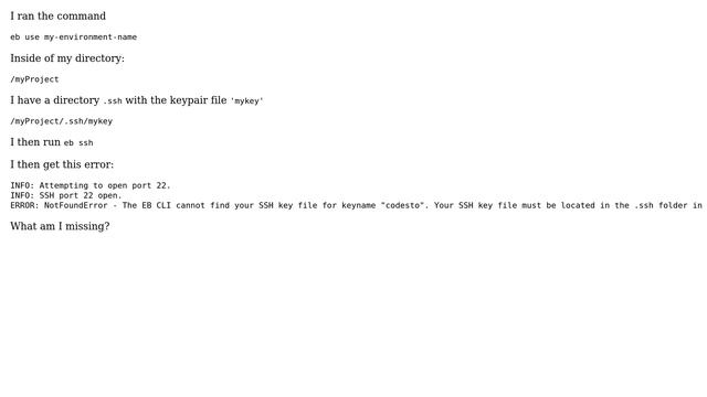 DevOps & SysAdmins: NotFoundError - The EB CLI cannot find your SSH key file for keyname смотреть онлайн