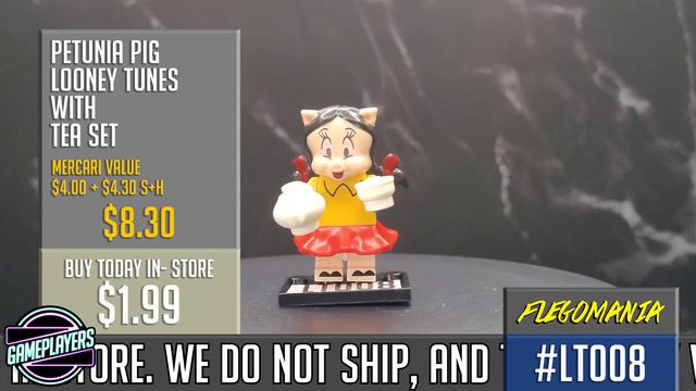 LT008 - Looney Tunes Petunia Pig W/ Tea Set