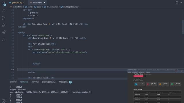 Dashboard frontend with PyScript + Altair + MDBootstrap (⌚ -? | Part 2) смотреть онлайн