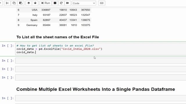Machine Learning Tutorial Python Pandas : 9. How to Handle Excel Files | Covid Dataset | Tricks смотреть онлайн
