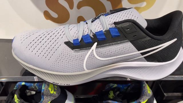 Nike Air Zoom Pegasus 38 Mens (Wolf Grey/Black/Hyper Royal/White) смотреть онлайн