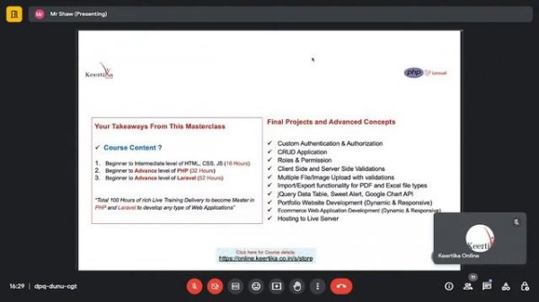 Masterclass in Bengali on PHP Laravel Full Stack Web Development Course